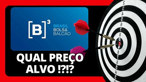 AÇÃO DECOLANDO !! B3SA3 QUAL PREÇO ALVO !?! ANÁLISE TÉCNICA