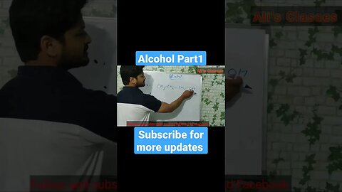 Organic Chemistry class 11||Chapter 12IUPAC Nomenclature of Alcohol#alcohol #iupac part1