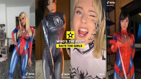 Rate them: SpiderGirl Transition Time - TikTok Spiderman Compilation - Spiderman Challenge #3 🕷🕸
