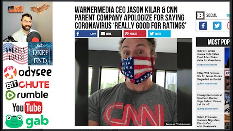 CNN/WarnerMedia CEO Apologizes For Telling The Truth: COVID Is GREAT For Ratings!