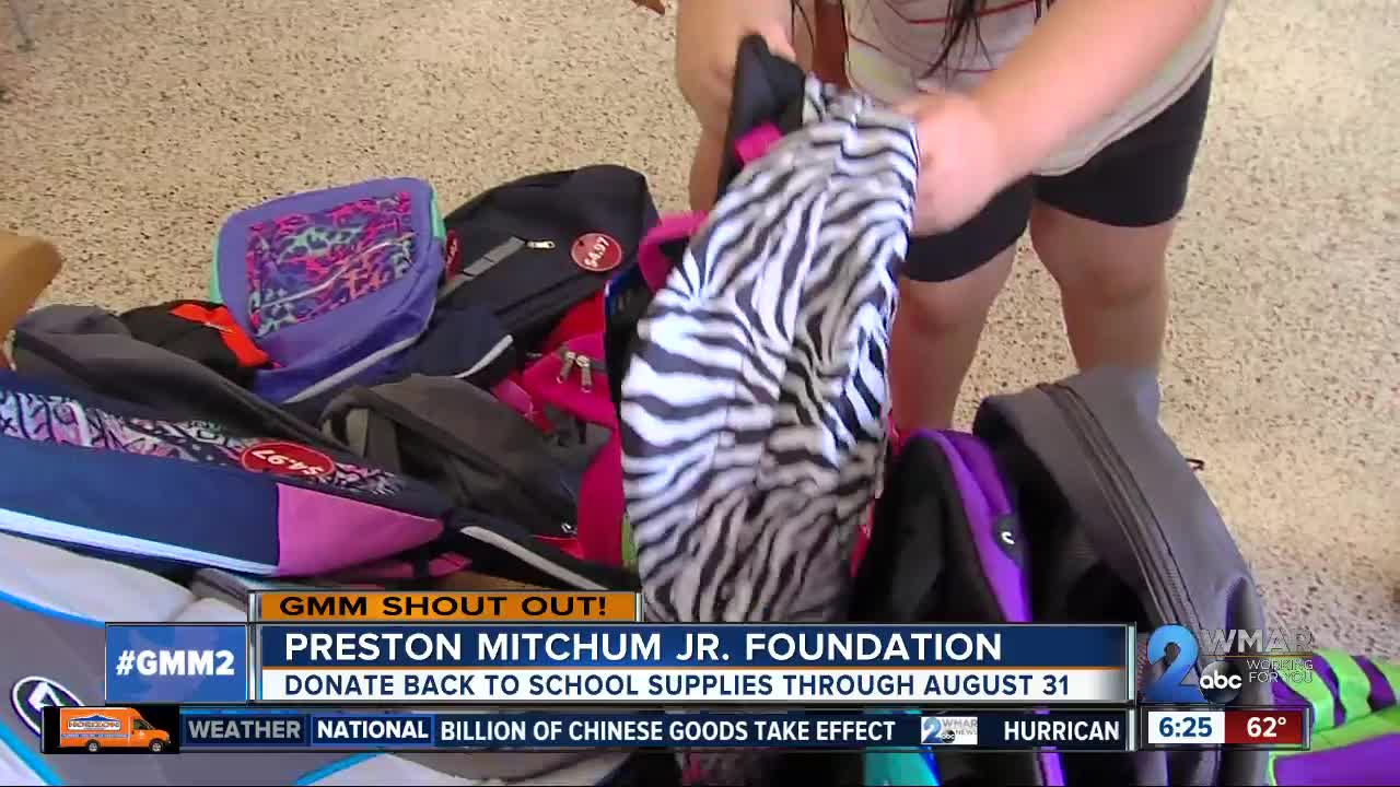 Good morning from the Preston Mitchum Jr. Foundation!