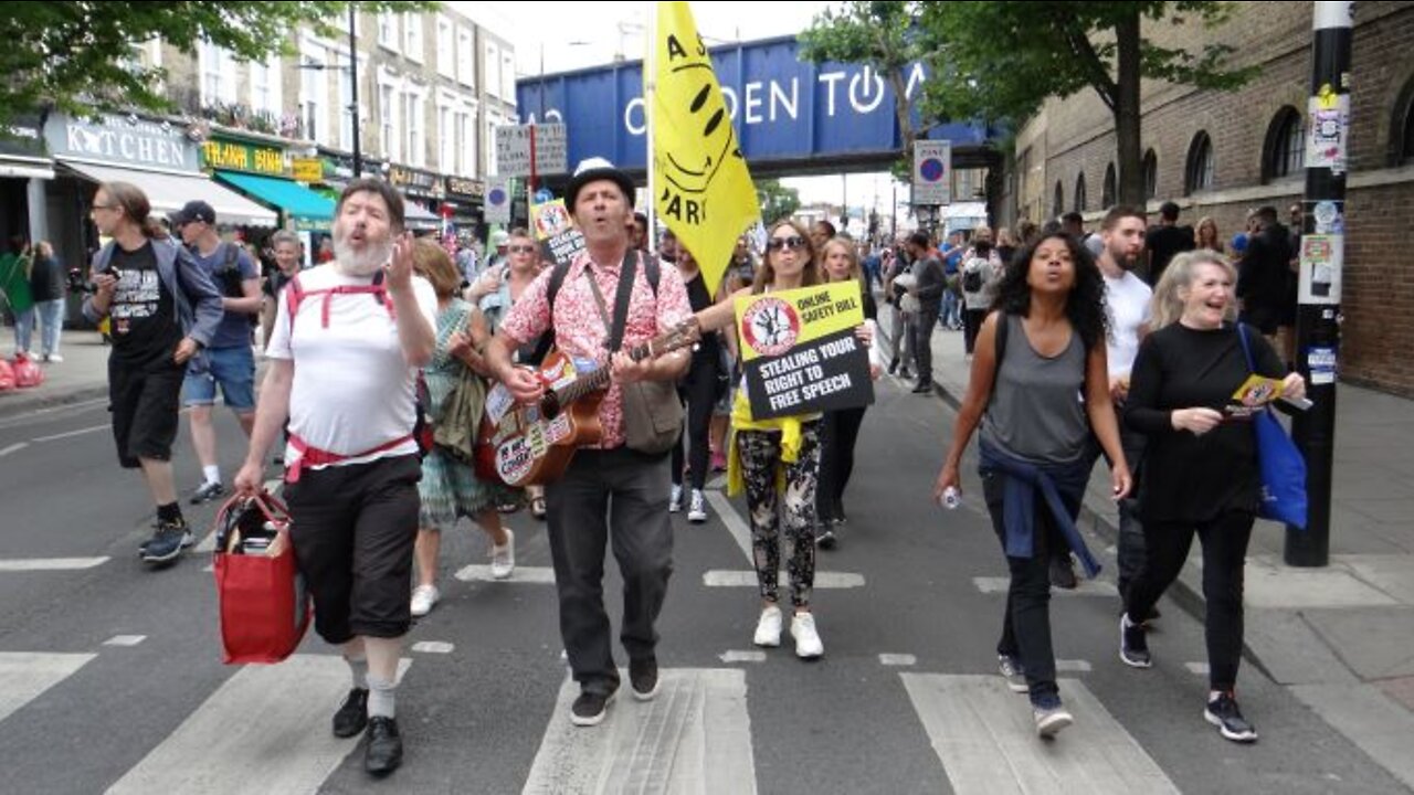 London Human Rights Rally - 2nd July 2022: Part 4 - Where's your covid gone?