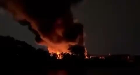 A major fire at a recycling center in Pensacola, Florida.