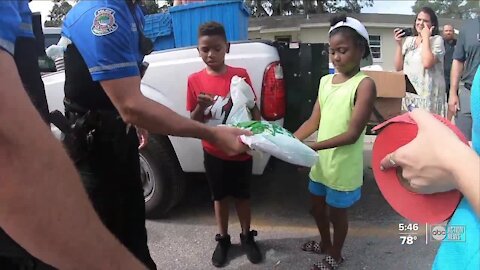 Police deliver hundreds of books to Sarasota community