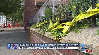 Three dead, 15 shot, including two-year-old in seven Saturday shootings in Baltimore