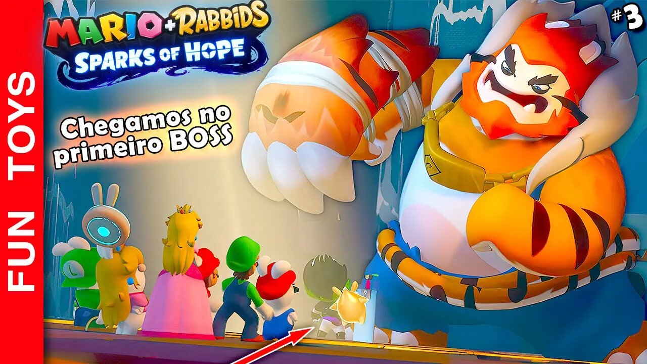 Mario + Rabbids: Sparks of Hope #3 - Muitas novidades neste vídeo e chegamos no primeiro BOSS!!! 🐅