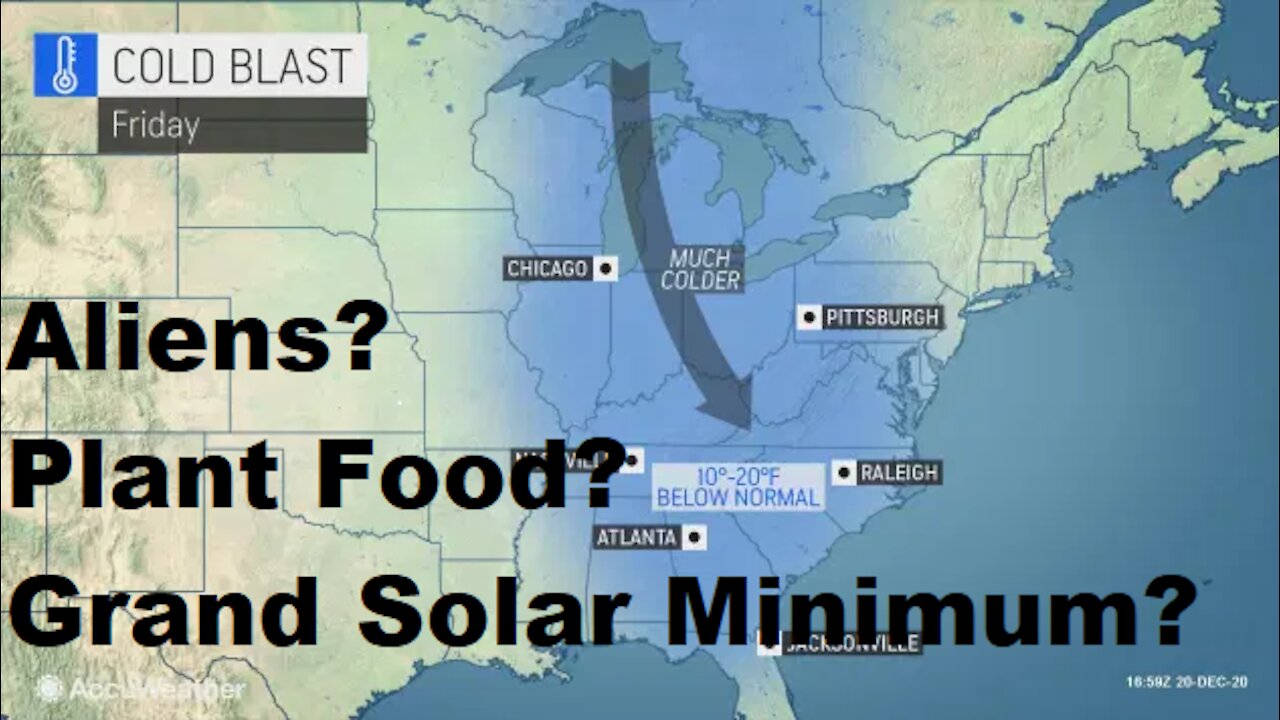 Mother Nature To Deliver Arctic Blast For Christmas - Plant Food Will Override The Sun - Lisa Upton