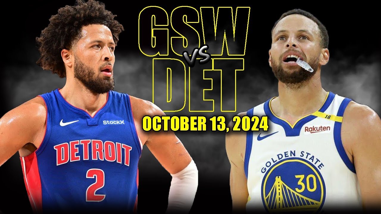 Golden State Warriors vs Detroit Pistons Full Game Highlights - October 13 | 2024-25 NBA Pre Season