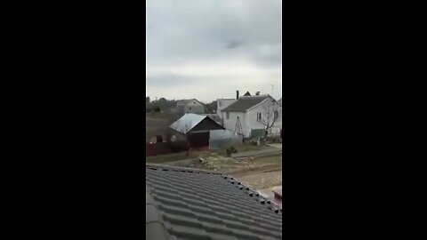 Warning! The moment a civilian house is bombed by Russian forces in Nikolaev.
