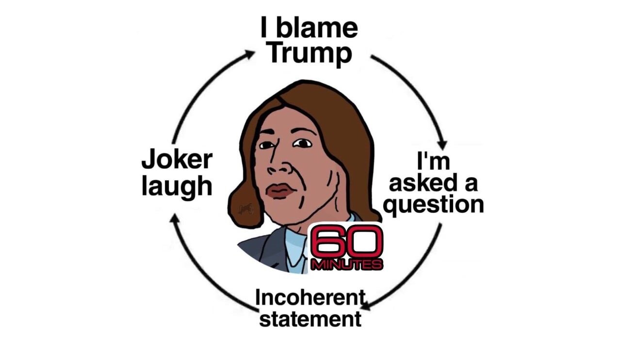 Deer In The Headlights: Kamala Fails MISERABLY When 60 Minutes Pushes Back On HER Border Crisis