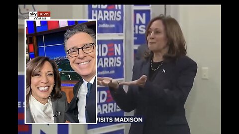 Klamala Harris Character Drinks Beer With Steven Colbert ( Hung At GITMO 🔗 ***!!!! 🇺🇸)