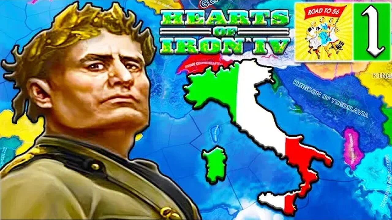 RISE OF ITALY! Hearts of Iron 4: Road to 56 Mod: Italy #1