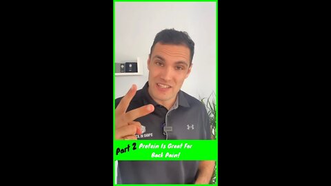 😮 How Protein Can Help Back Pain! Part 2 #shorts