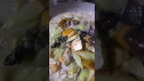 Ginataang gulay with seafood shell! not sure what s the name of this shell! hehehe #shorts #short