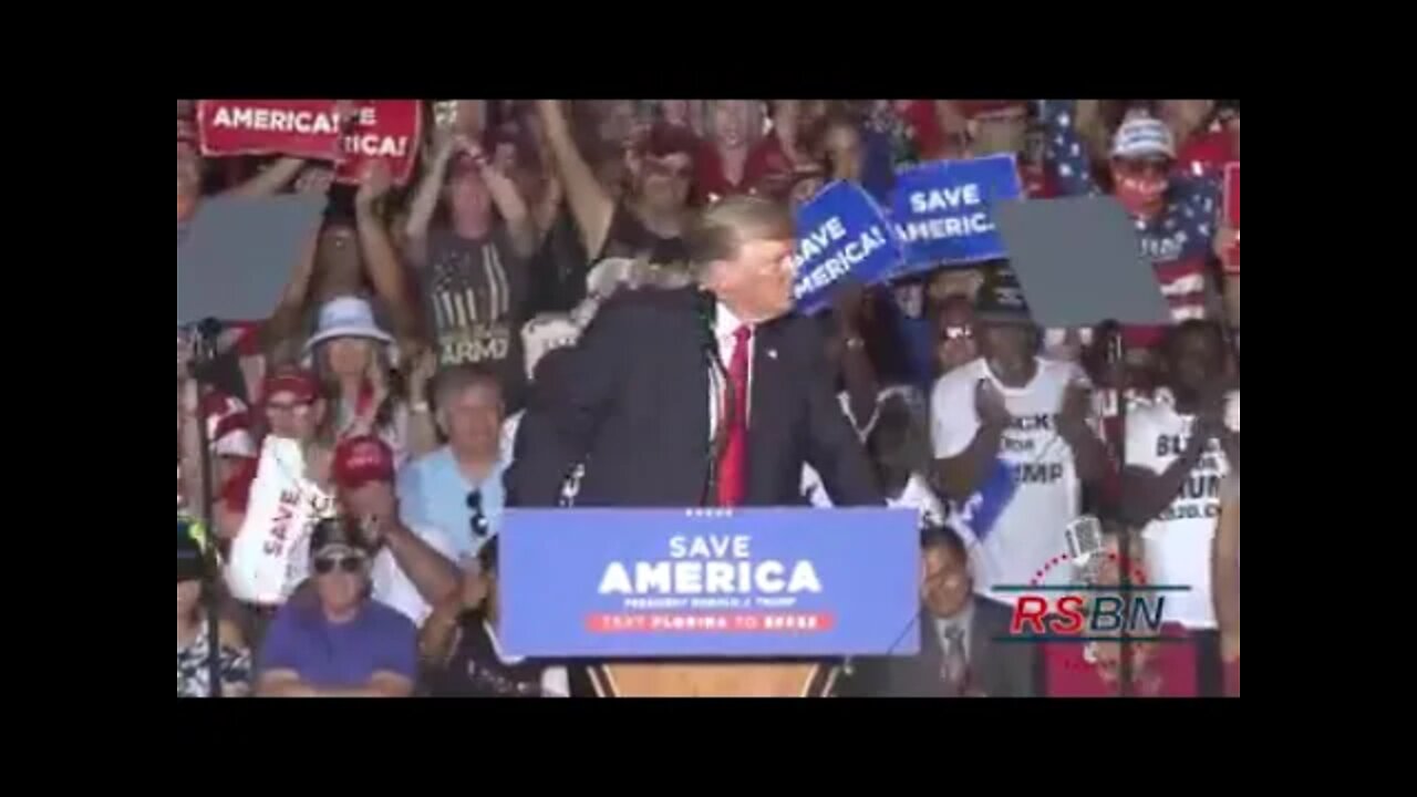 President Trump Shoutout to RSBN at Sarasota Rally