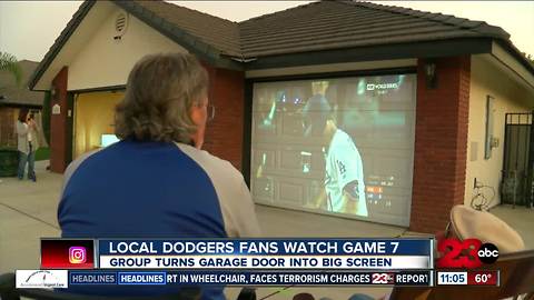 Local Dodgers fans watch Game 7 in unique way