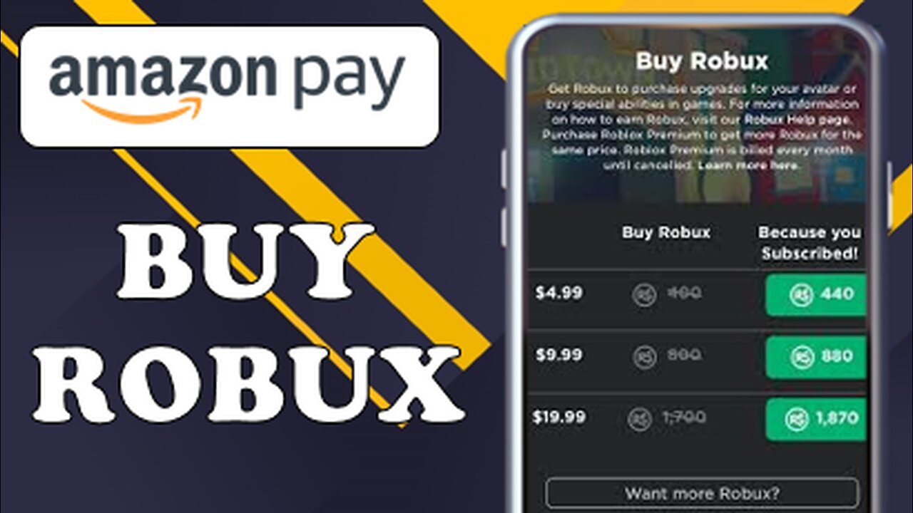 HOW TO BUY ROBUX WITH AMAZON PAY