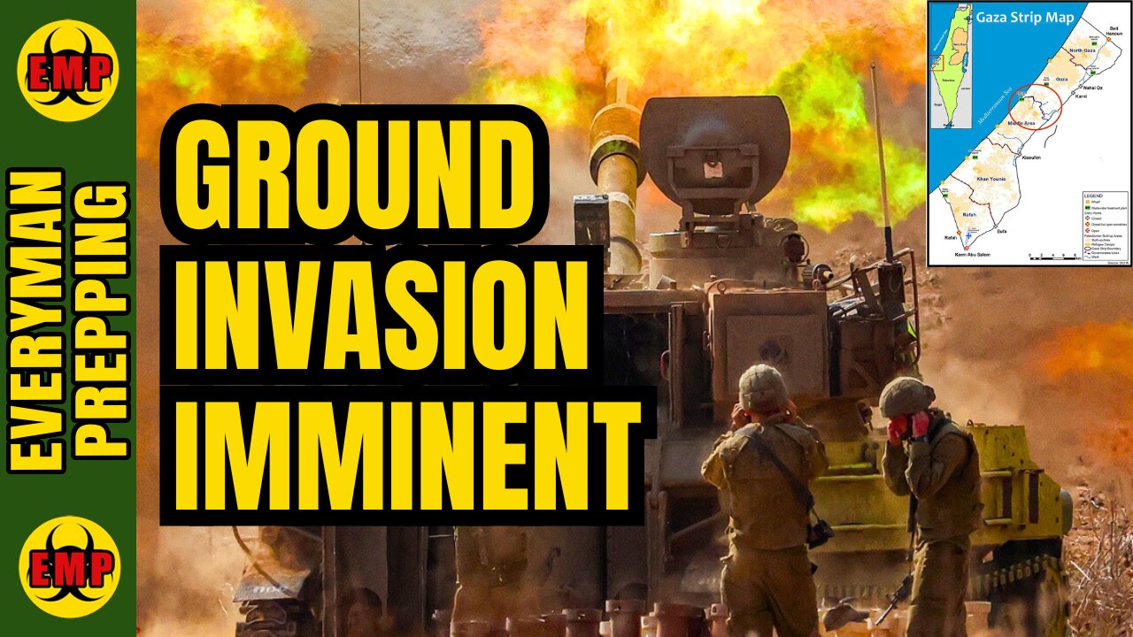 ⚡ALERT: Israel Ground War Imminent - Gaza Evacuation Order - Lebanon Attacks - Prepping