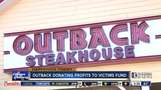 Outback Steakhouse donating profits to Las Vegas shooting victims fund