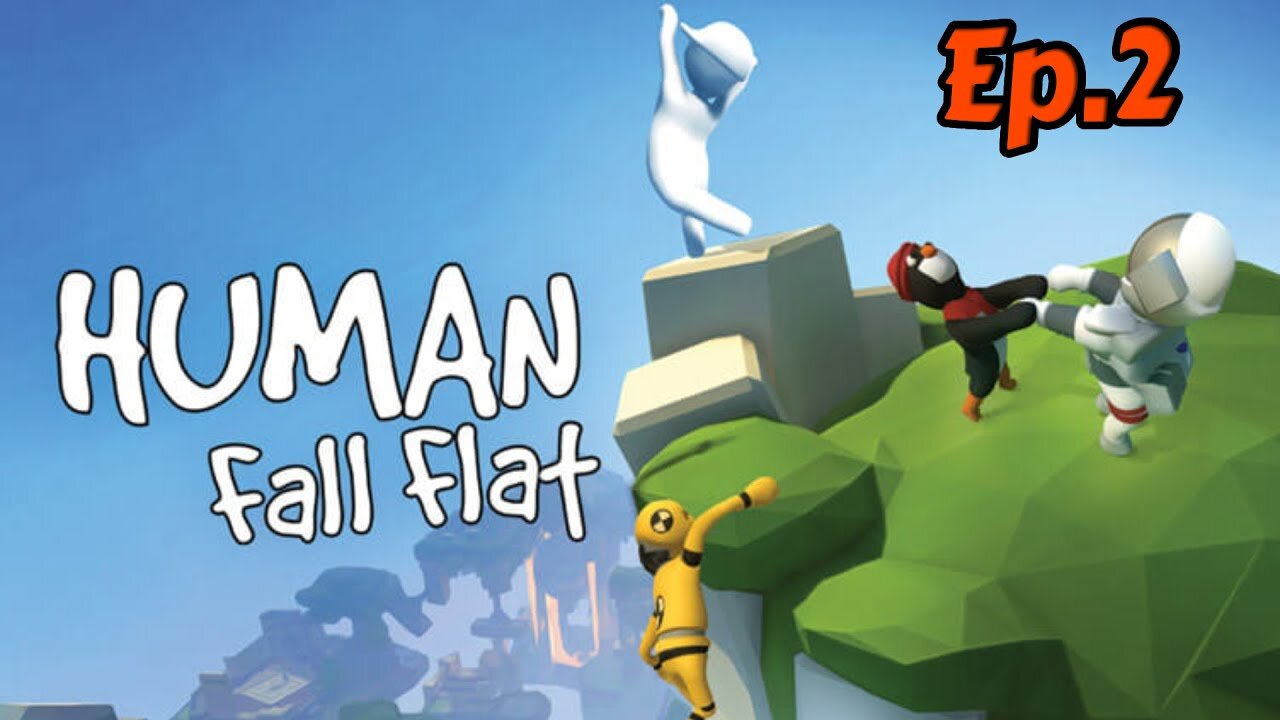 human fall flat[Ep.2]hanging on the roller coaster of my dteah China w/Tailsly,City,Neko,Max