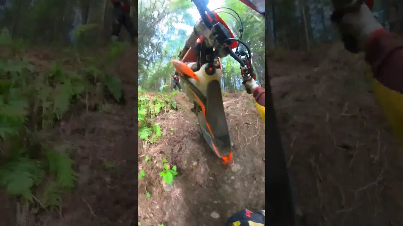 I didn't make it 🥴 #dirtbike #almost #hardenduro