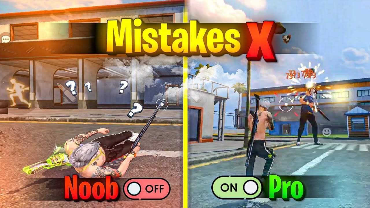 TOP -5 ( MISTAKES ) THAT MAKES YOU NOOB || FREE FIRE ( NOOB TO PRO ) TIPS