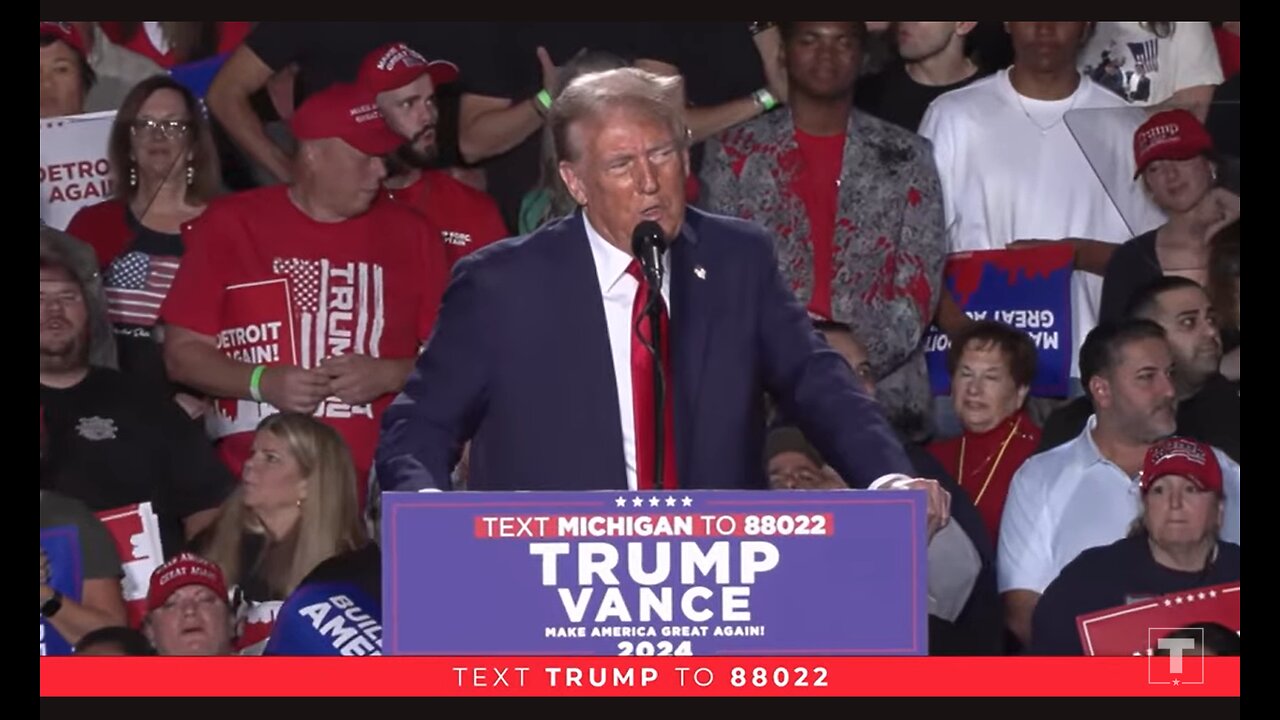 President Trump in Detroit, MI