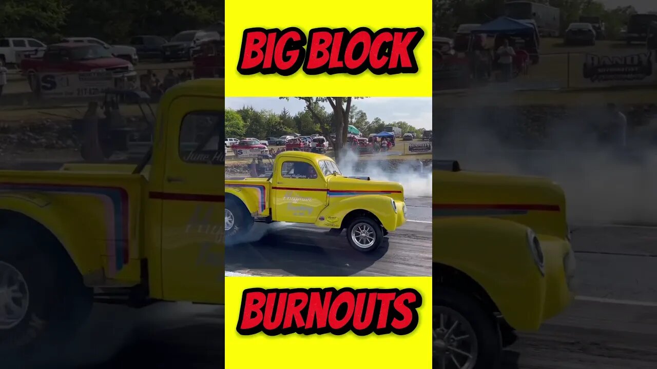 Gnarly Big Block Gassers Smoking Tires! #shorts