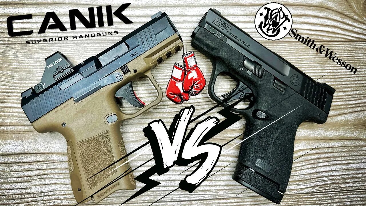 🥊 BACKROOM BRAWL Part 1: Smith and Wesson Shield Plus VS Canik METE MC9 | 9mm Micro HEAVY Hitters!