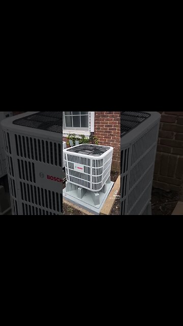 Customer gets their second Bosch heat pump with all new ductwork! #cooling #airconditioning #shorts
