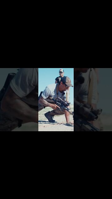 Army Ranger - prone position and muzzle orientation