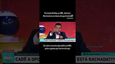 Fernando Holiday, ex-MBL, detona o Movimento e os chama de oportunistas PARTE 1