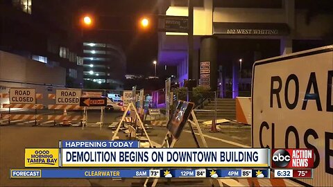 Demo of CapTrust building to cause downtown Tampa traffic detours