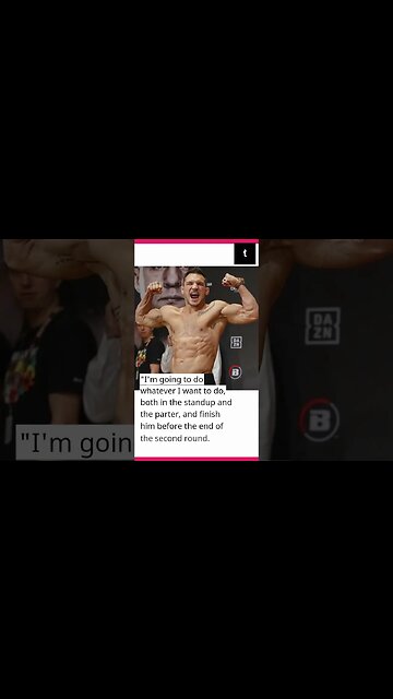 Michael Chandler: Before the end of the second round, I'll defeat McGregor.