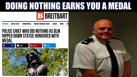 Bristol Police Chief Who Stood By & Watched Criminals Destroy Public Property Given Award By Boris