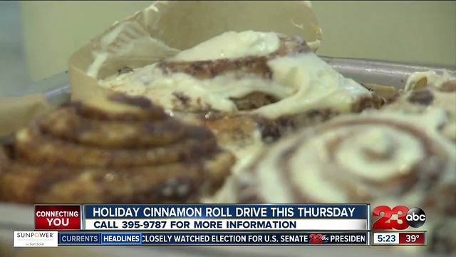 Cinnamon Roll Drive this Thursday