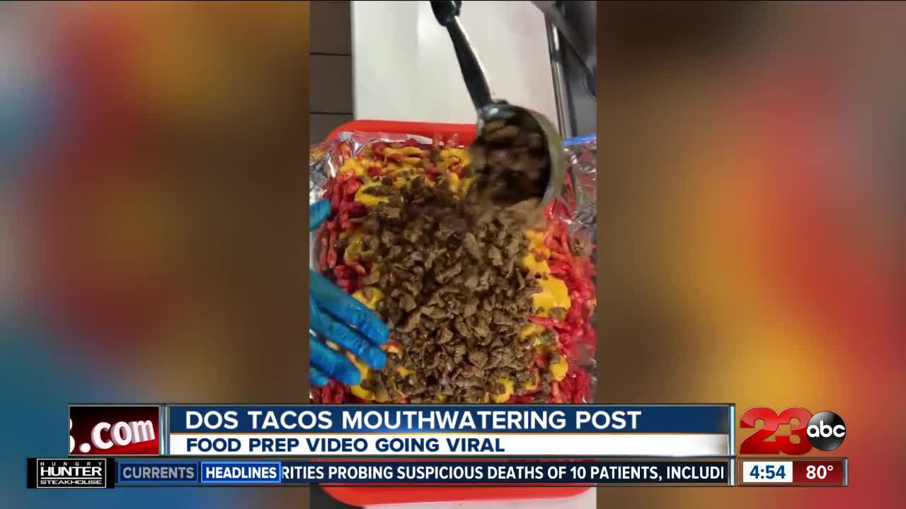 Going Viral: Dos Tacos Flaming Hot Cheetos dish