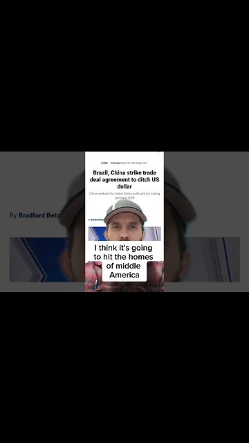 Brazil & China Ditch The US Dollar!