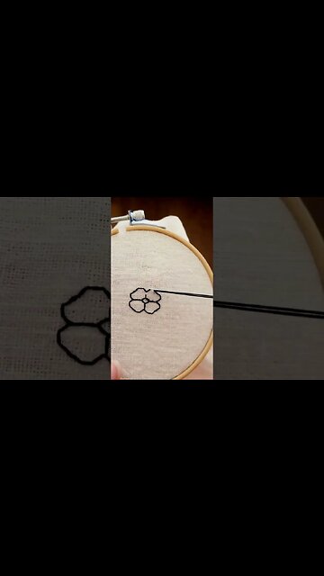 16th Century Blackwork Embroidery Flower Pattern