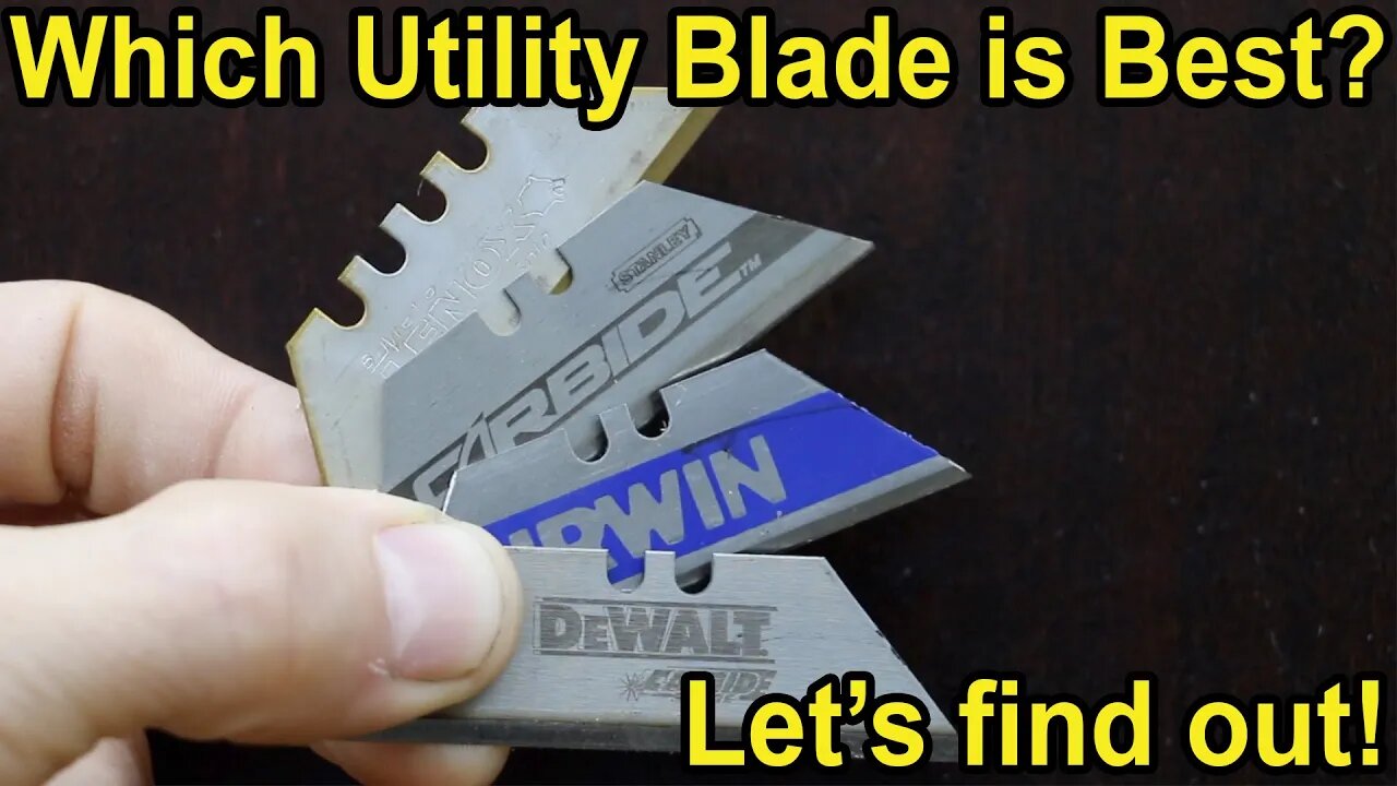 Which Utility Knife Blade Is Best? Let's find out! DeWalt, Irwin, Stanley, Husky, Kobalt, Lenox