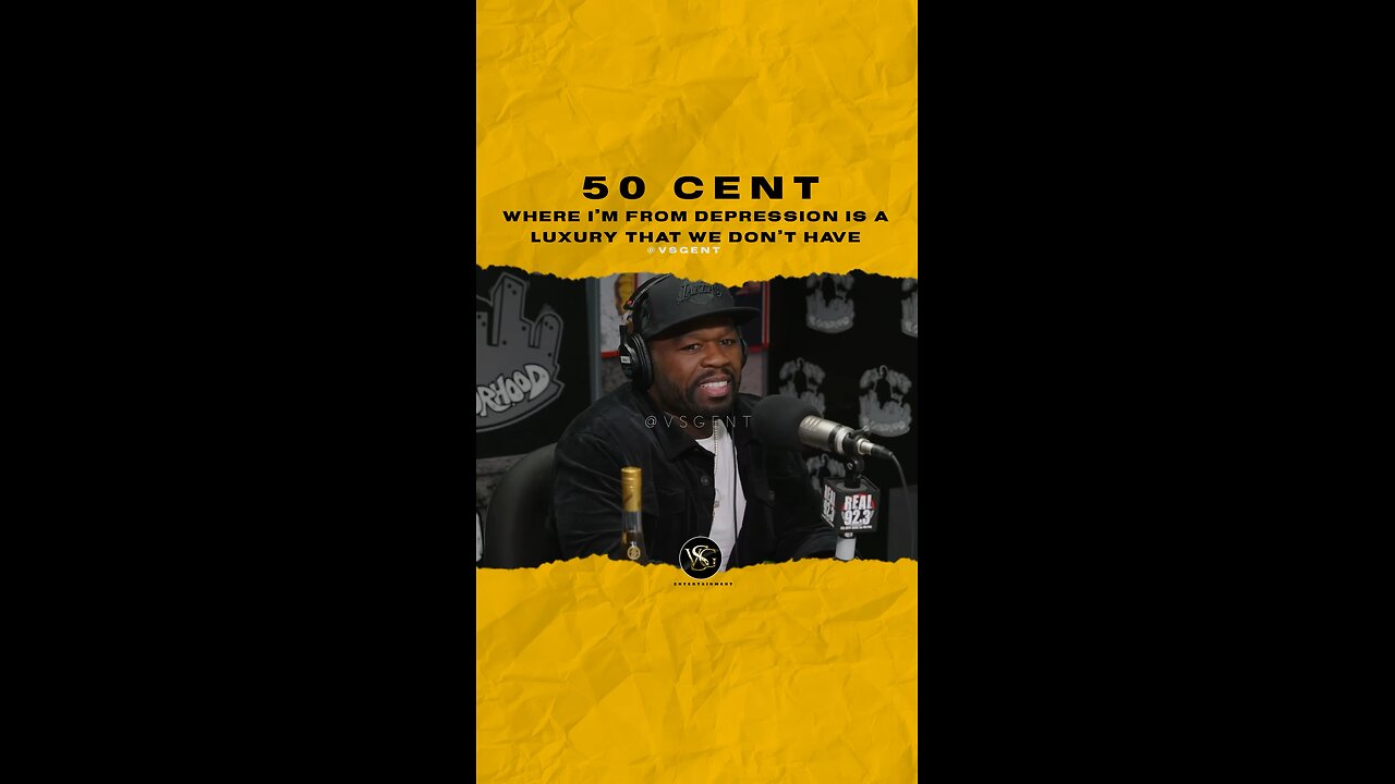 @50cent Where I’m from depression is a luxury that we don’t have