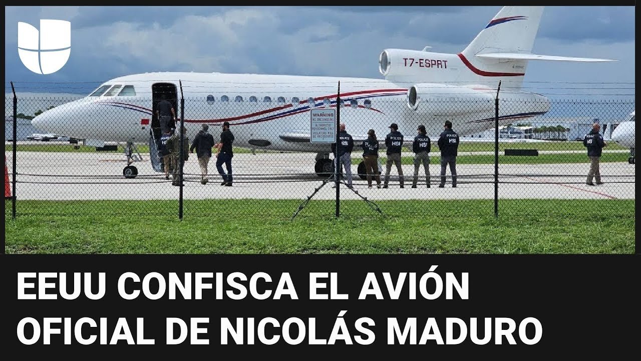 Lo que se sabe de la confiscación del avión oficial de Maduro: la aeronave fue trasladada a Florida