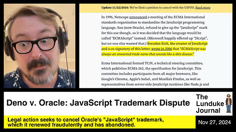 Deno v. Oracle: JavaScript Trademark Dispute