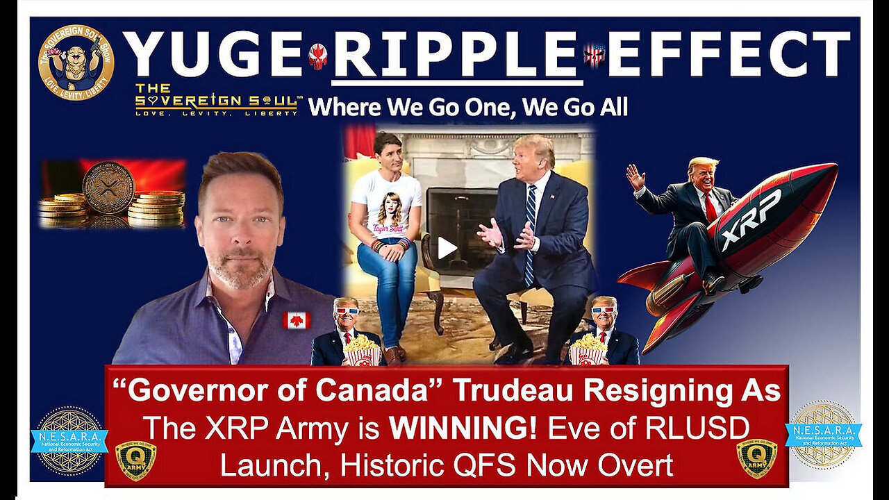 Trump's MAGA Ripple Effect! DS “Governor” Trudeau Resigning, Drone vs. UFOs & XRP Army to the Moon!