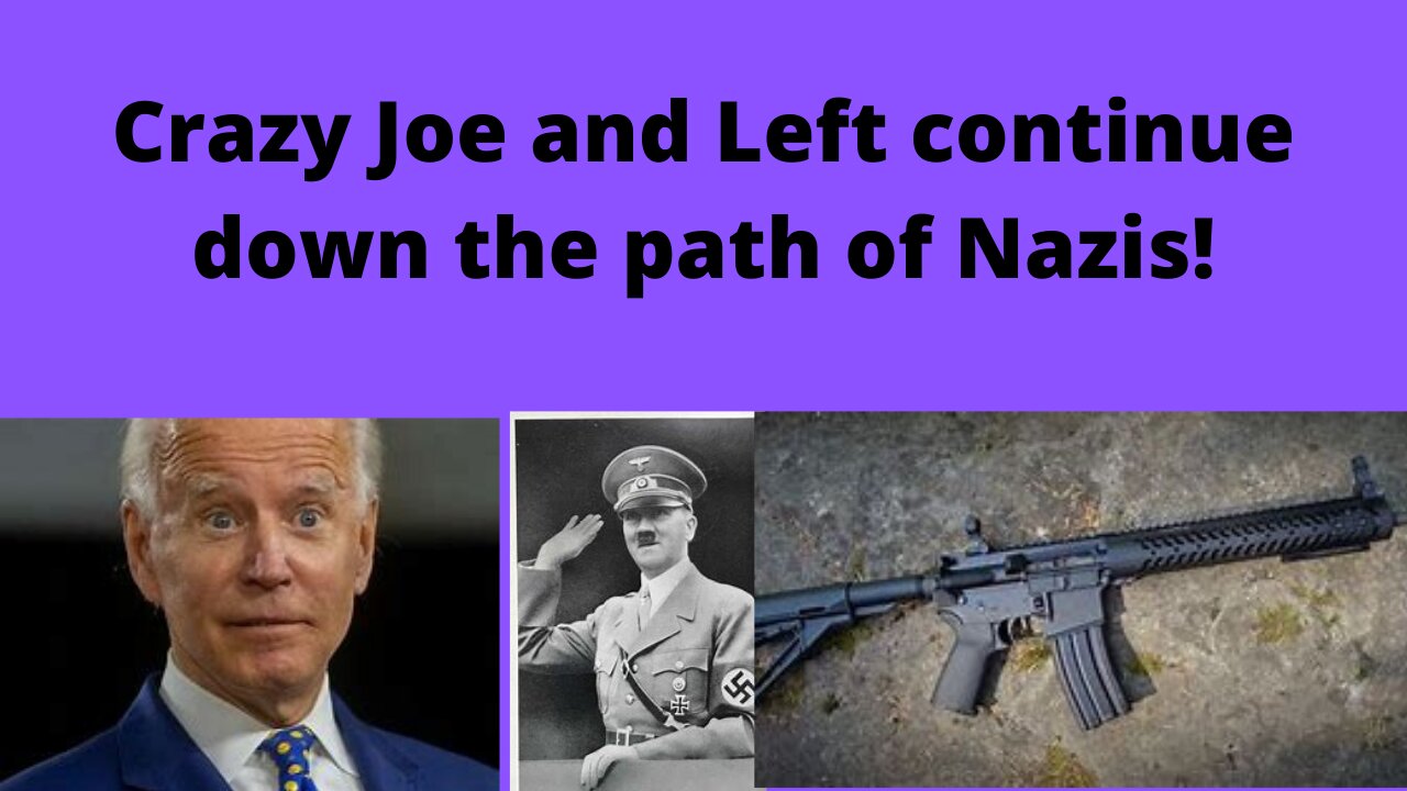 Brain dead Biden blames guns for crime instead of Left policies.