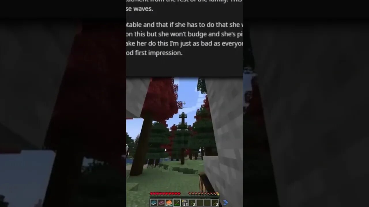 Aita 6? #slug #reddit #shorts #aita #minecraft