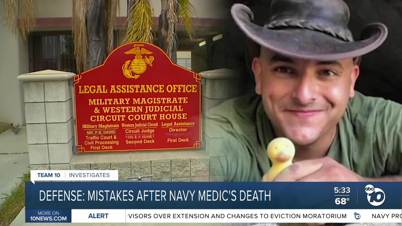 Mistakes made after Navy medic's death