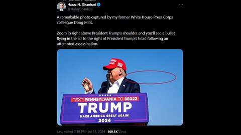 democrat FBI Dir wray Pushes Psychotic HOAX Pres Trump Was NOT Shot | Pres Trump Post PHOTO EVIDENCE