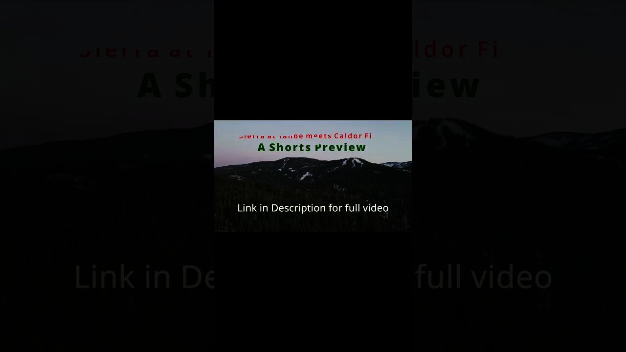 Exclusive Sneak Peak: Sierra at Tahoe, West Bowl after the Caldor fire