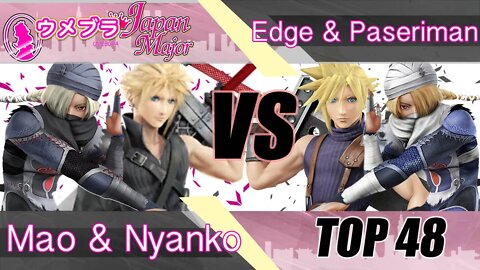 Mao & Nyanko vs. Edge & Paseriman - Wii U Doubles Top 48 - Umebura Japan Major